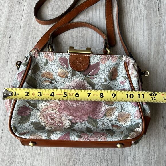Patricia Nash Gracchi Crackled Rose Garden Satchel - Picture 4 of 7
